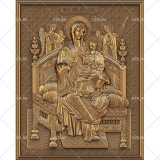 Резная икона "Божией Матери Всецарица" - Изготовление икон и церковной утвари. Мастерская "Возрождение24"