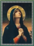 Икона на холсте "Богородица плачущая" - Изготовление икон и церковной утвари. Мастерская "Возрождение24"
