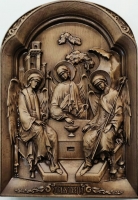 Резная икона" Троица" - Изготовление икон и церковной утвари. Мастерская "Возрождение24"