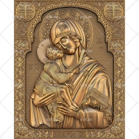 Резная икона "Донская икона Божией Матери" - Изготовление икон и церковной утвари. Мастерская "Возрождение24"