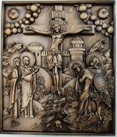 Распятие Иисуса Христа, икона на дереве - Изготовление икон и церковной утвари. Мастерская "Возрождение24"