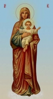 Икона на холсте "Богородица Благодатное Небо" - Изготовление икон и церковной утвари. Мастерская "Возрождение24"